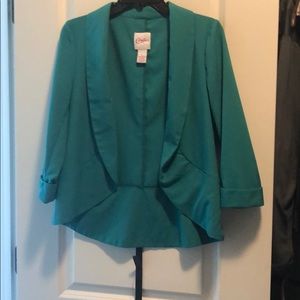 Teal blazer